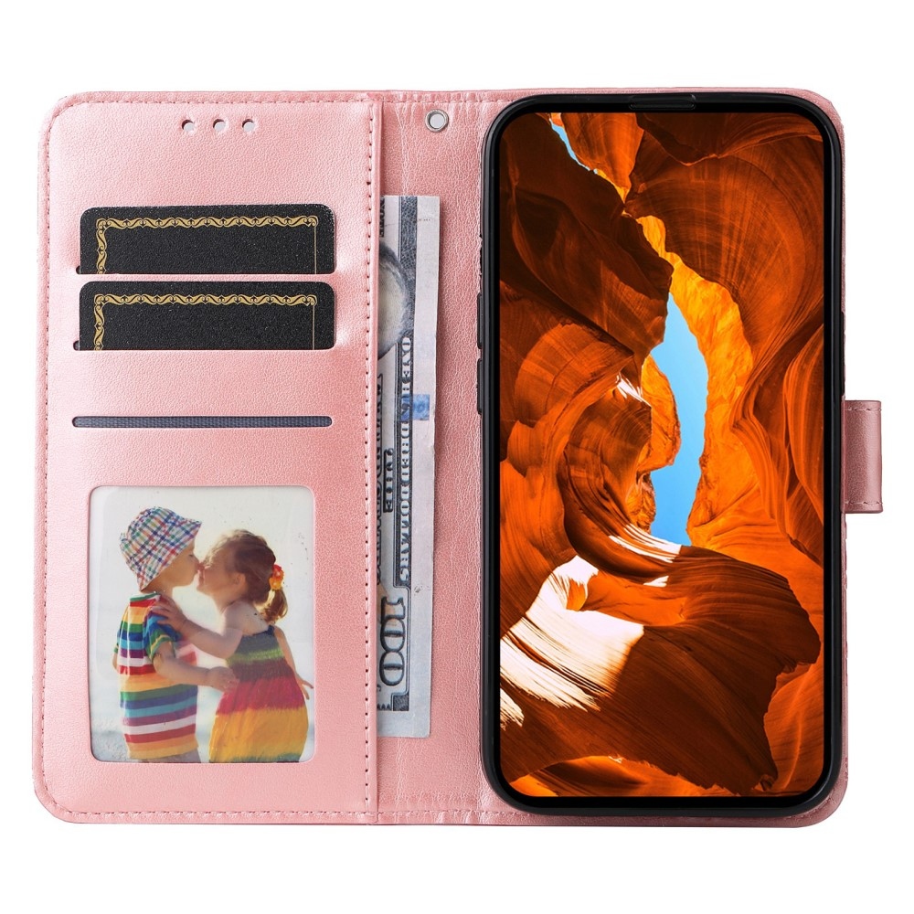 Sunflower knížkové pouzdro na Xiaomi Poco X7 Pro 5G - růžové