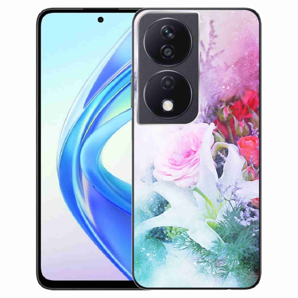 Gelový kryt mmCase na Honor X7b/Honor 90 Smart - květiny 4