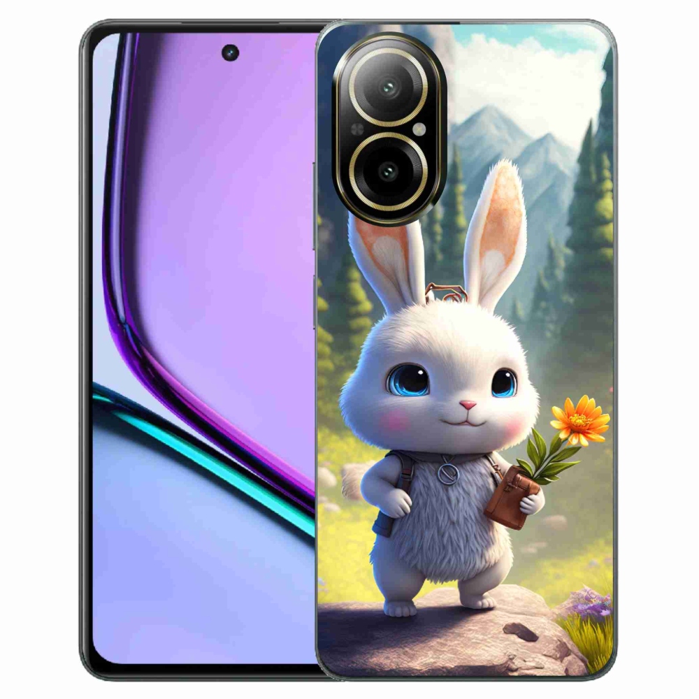 Gelový kryt mmCase na Realme C67 - roztomilý králíček