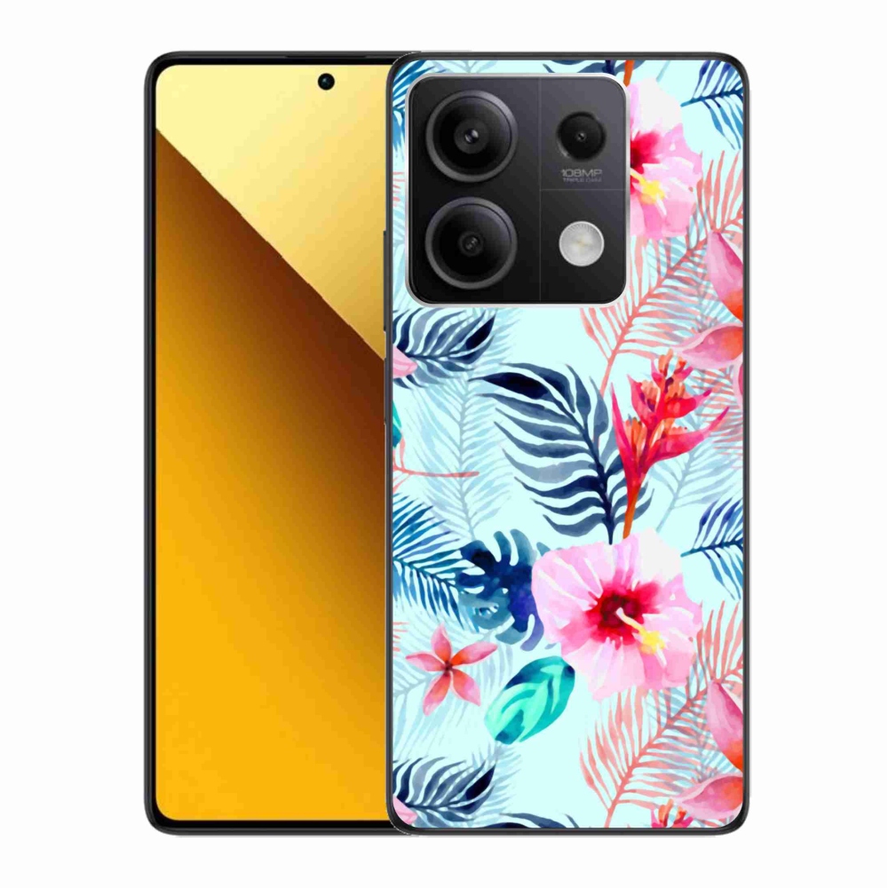 Gelový kryt mmCase na Xiaomi Redmi Note 13 5G - květiny
