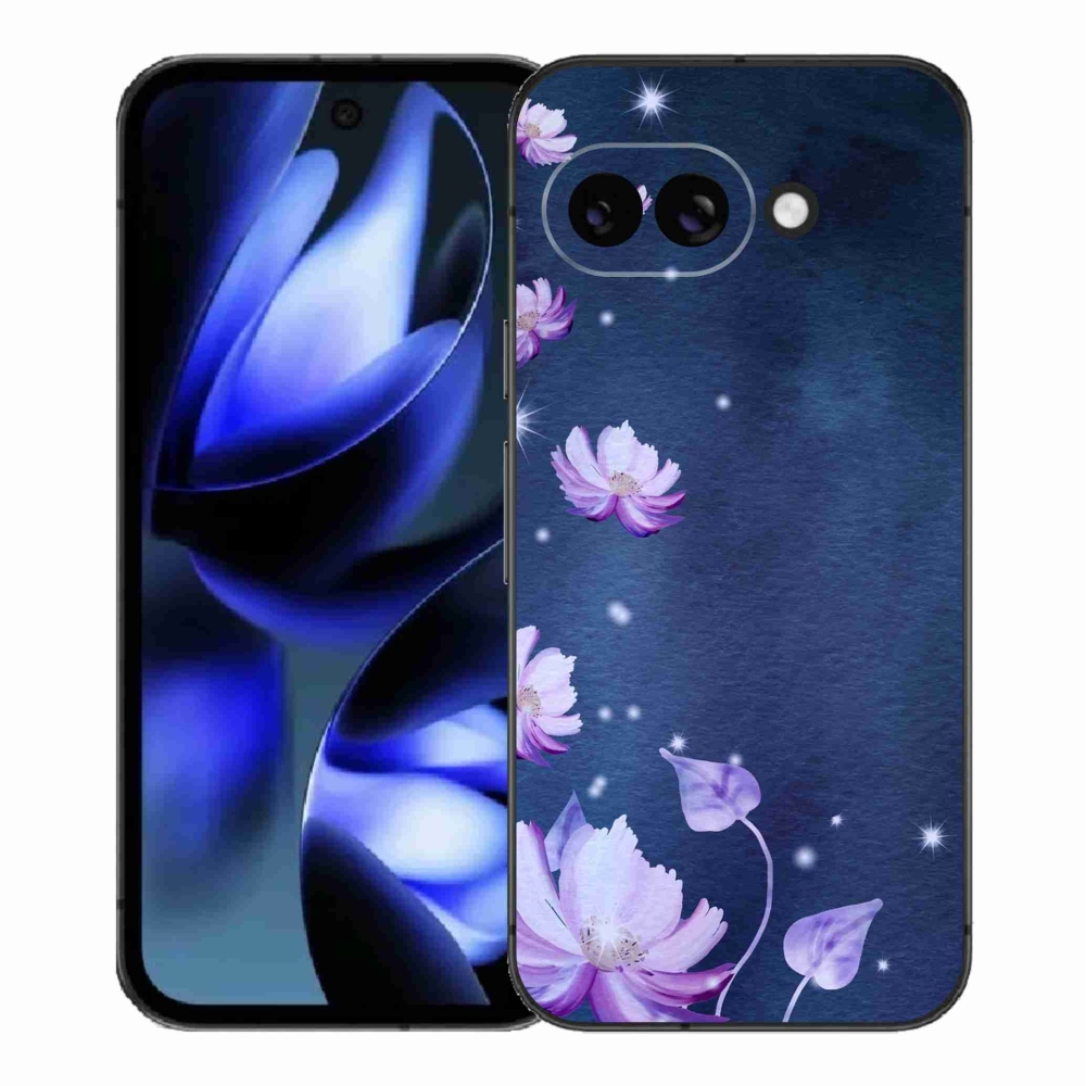 Gelový kryt mmCase na Google Pixel 9a - padající květy