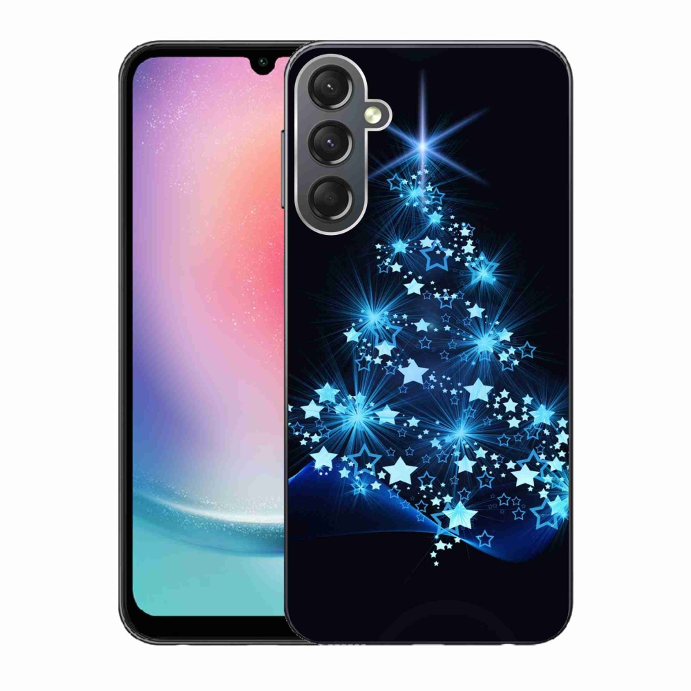 Gelový kryt mmCase na Samsung Galaxy A24 - vánoční stromek