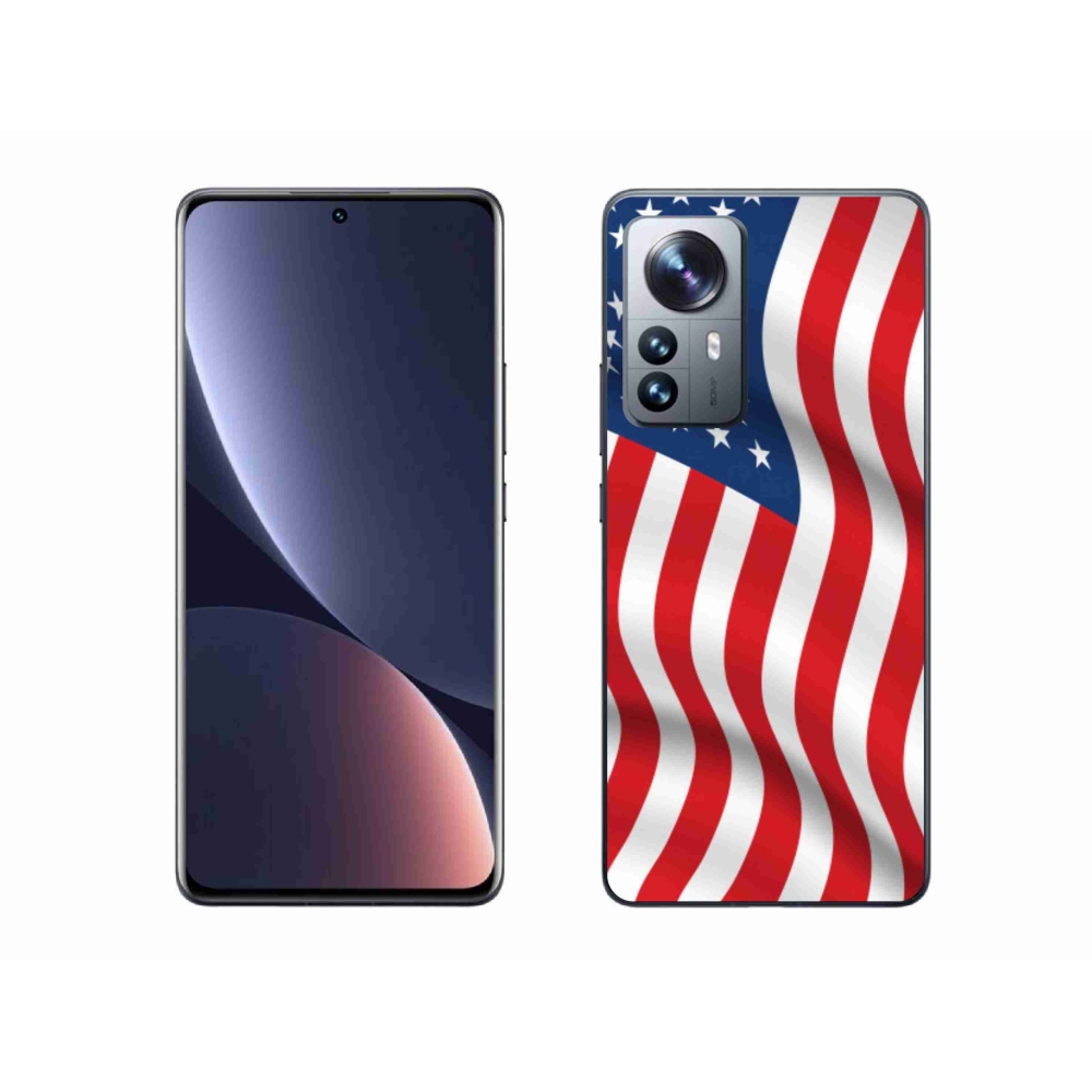 Gelový kryt mmCase na mobil Xiaomi 12 Pro - USA vlajka