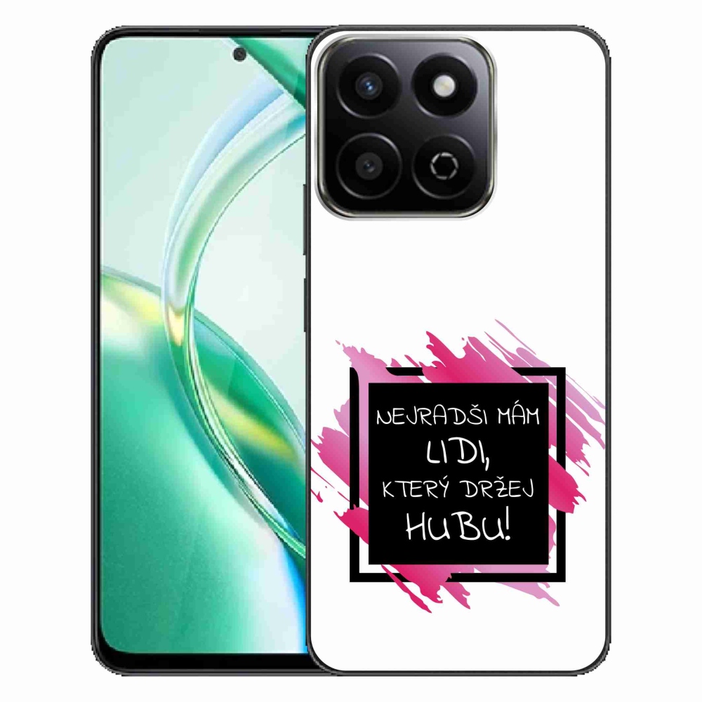 Gelový kryt mmCase na Honor 200 Smart 5G - vtipný text 7 černobílé pozadí