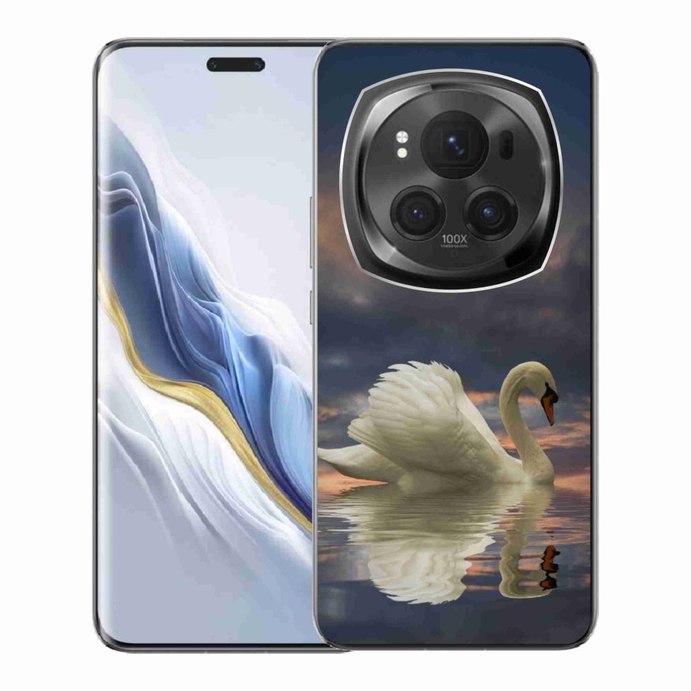 Gelový kryt mmCase na Honor Magic 6 Pro 5G - labuť