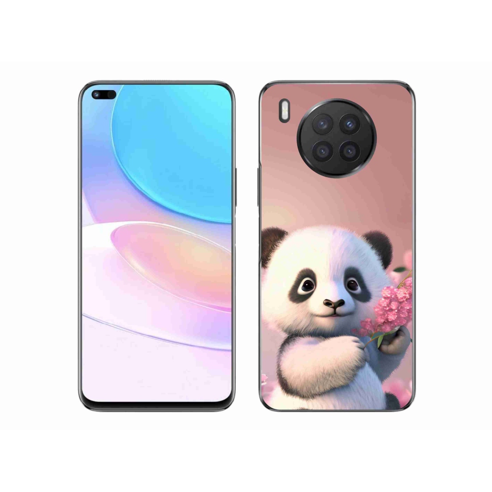 Gelový kryt mmCase na Huawei Nova 8i - roztomilá panda