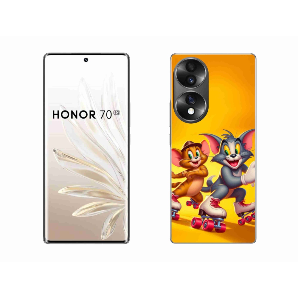 Gelový kryt mmCase na Honor 70 - tom a jerry