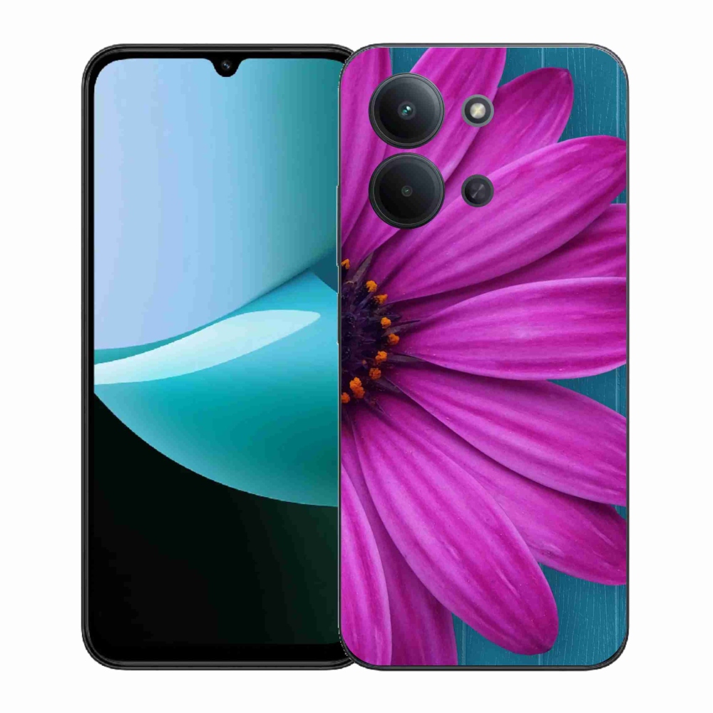 Gelový kryt mmCase na Xiaomi Redmi 15C 4G (171mm)/Poco C85 4G (171mm) - fialová kopretina