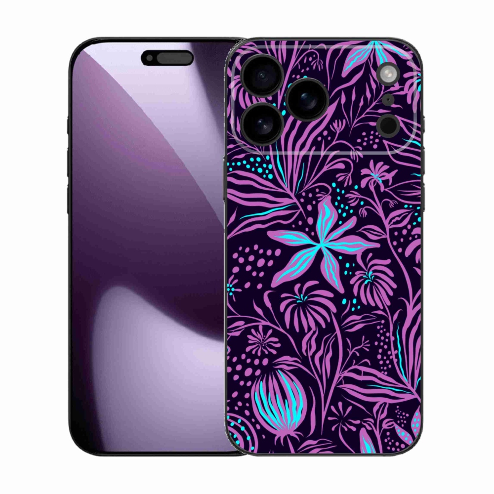 Gelový kryt mmCase na iPhone 17 Pro Max - květiny 2