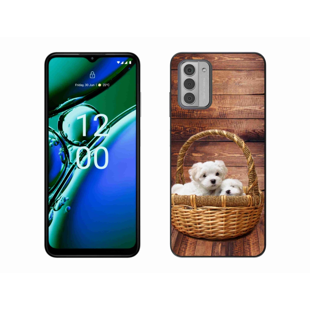 Gelový kryt mmCase na Nokia G42 - štěňátka