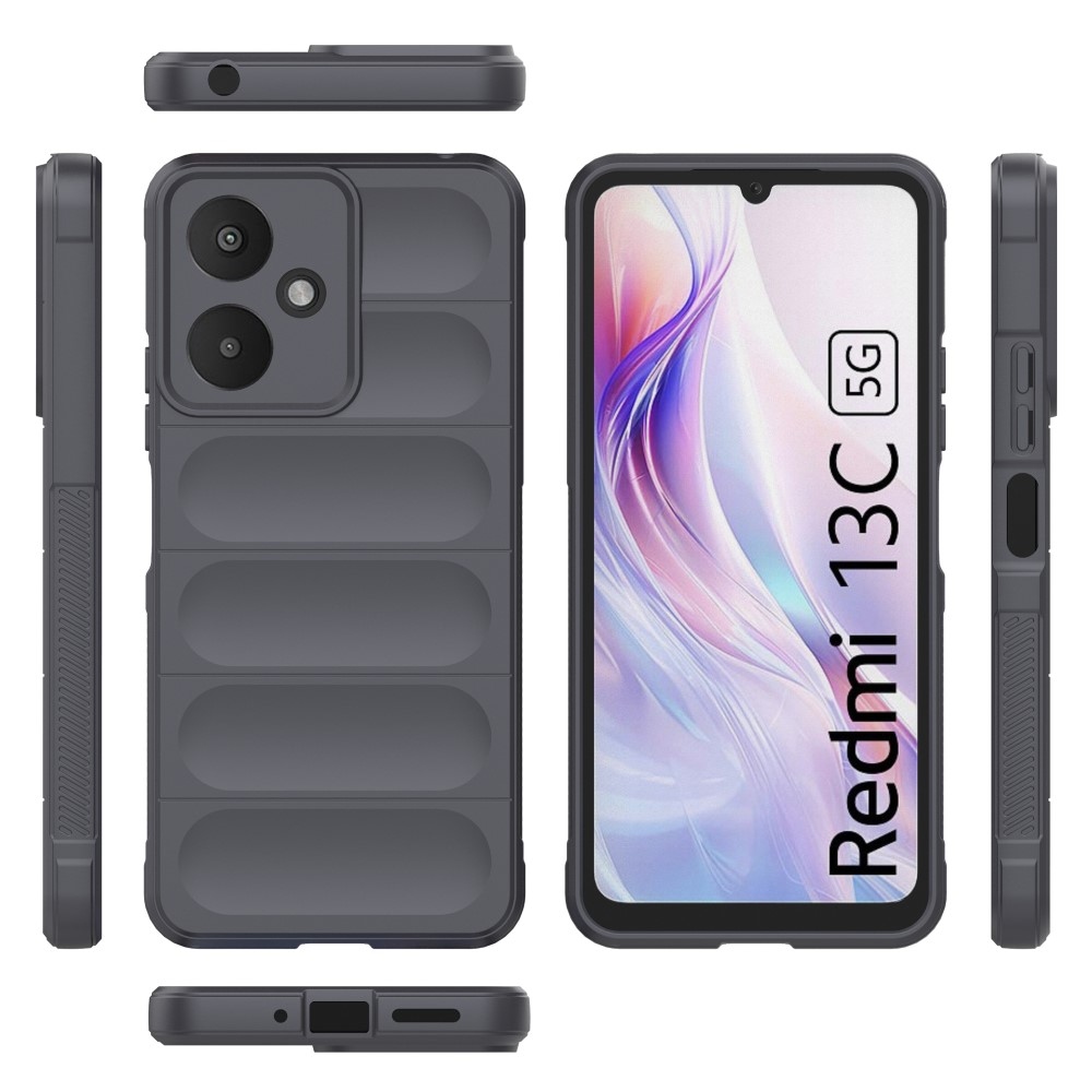 Rugg odolný gelový obal na Xiaomi Redmi 13C 5G - tmavěšedý