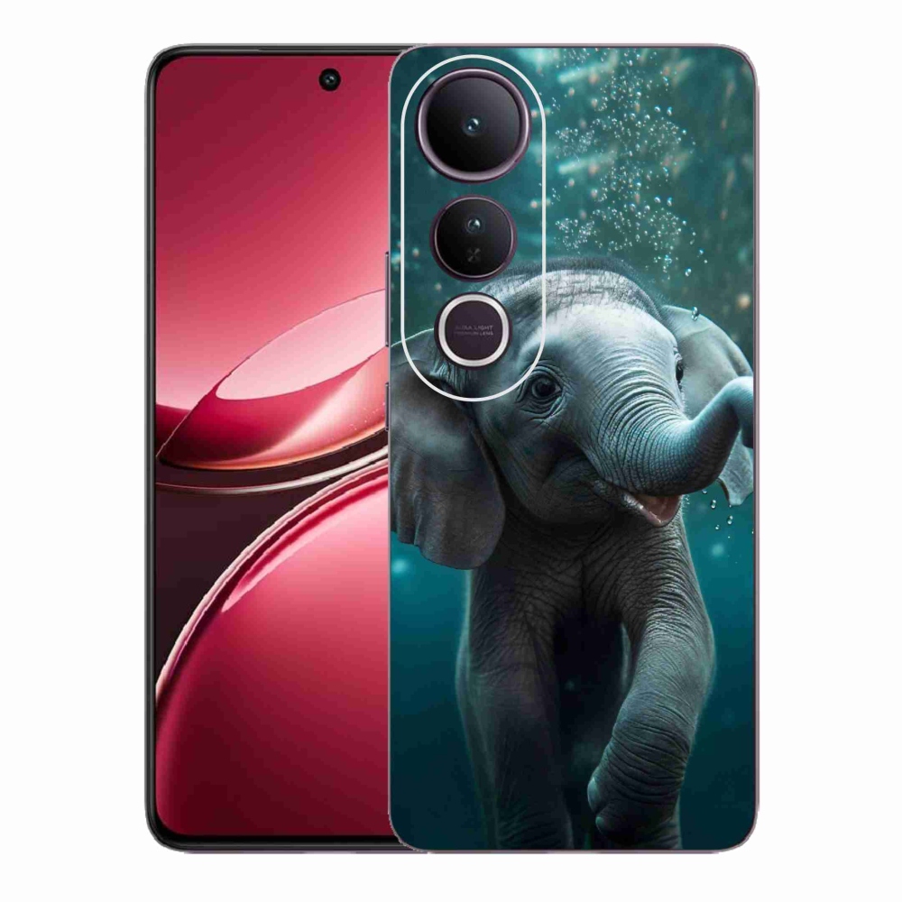 Gelový kryt mmCase na Vivo V50 Lite 4G/5G - slůně pod vodou