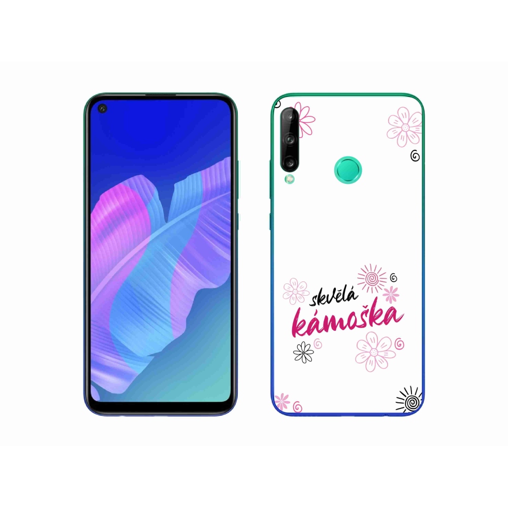 Gelový kryt mmCase na Huawei P40 Lite E - skvělá kámoška bílé pozadí