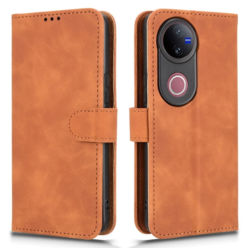 Feel knížkové pouzdro na Vivo V50 5G - hnědé