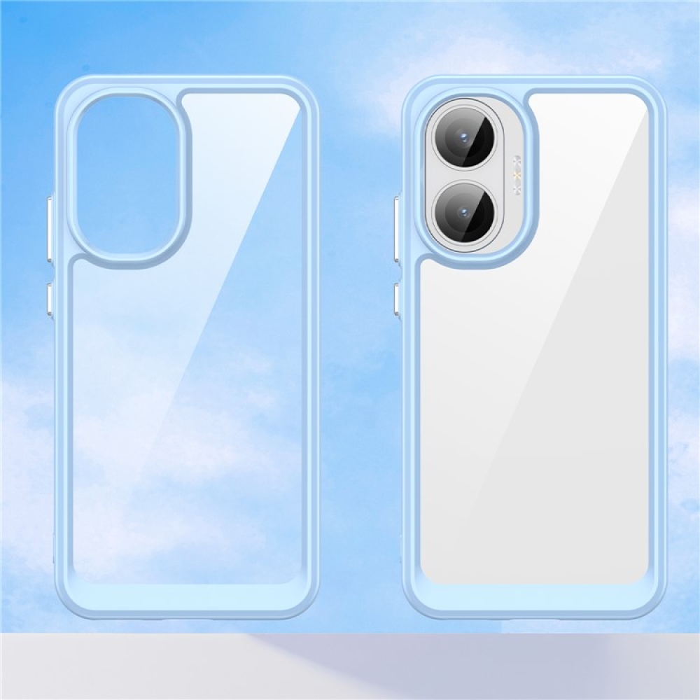 Gelový obal s pevnými zády na Xiaomi Poco F7 5G - modrý