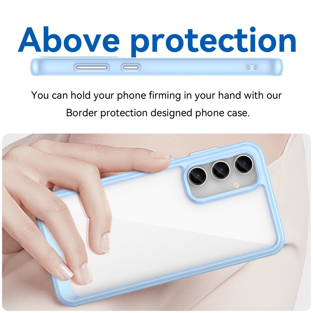 Gelový obal s pevnými zády na Samsung Galaxy S23 FE - modrý
