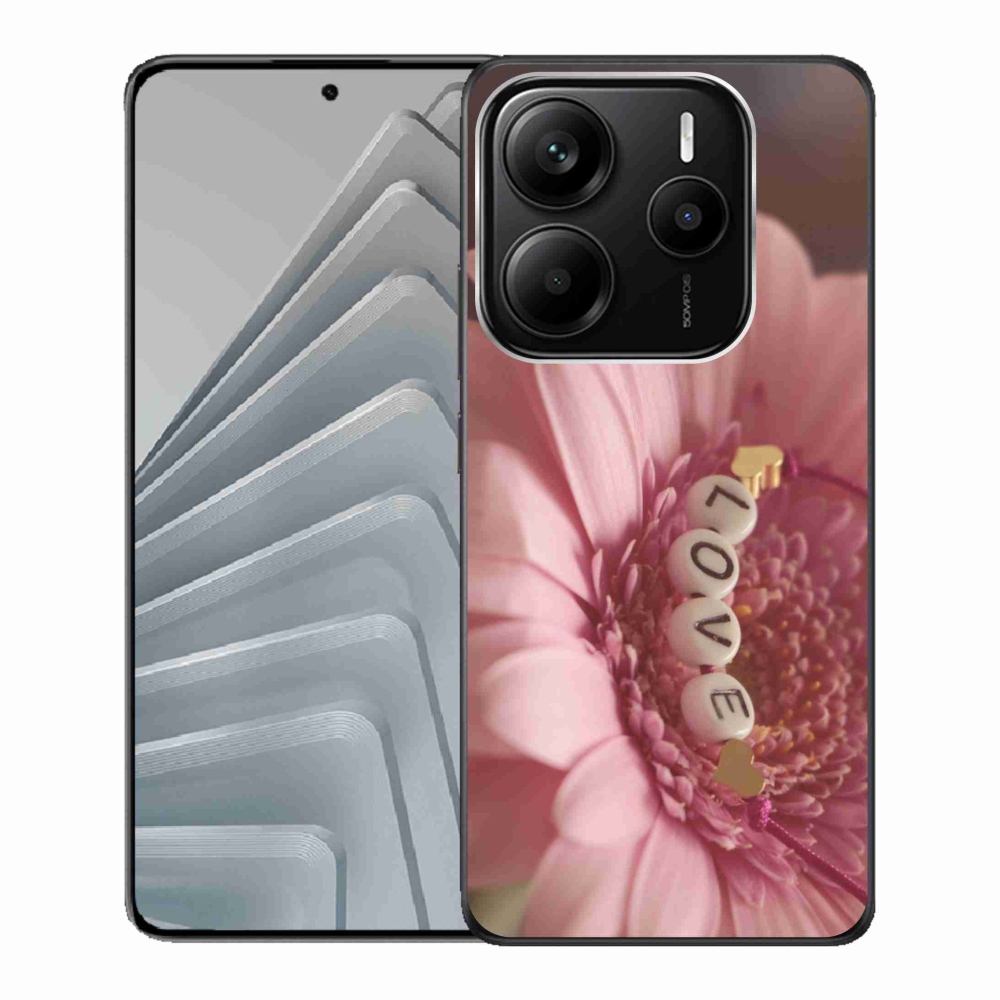 Gelový kryt mmCase na Xiaomi Redmi Note 14 5G - přívěsek love