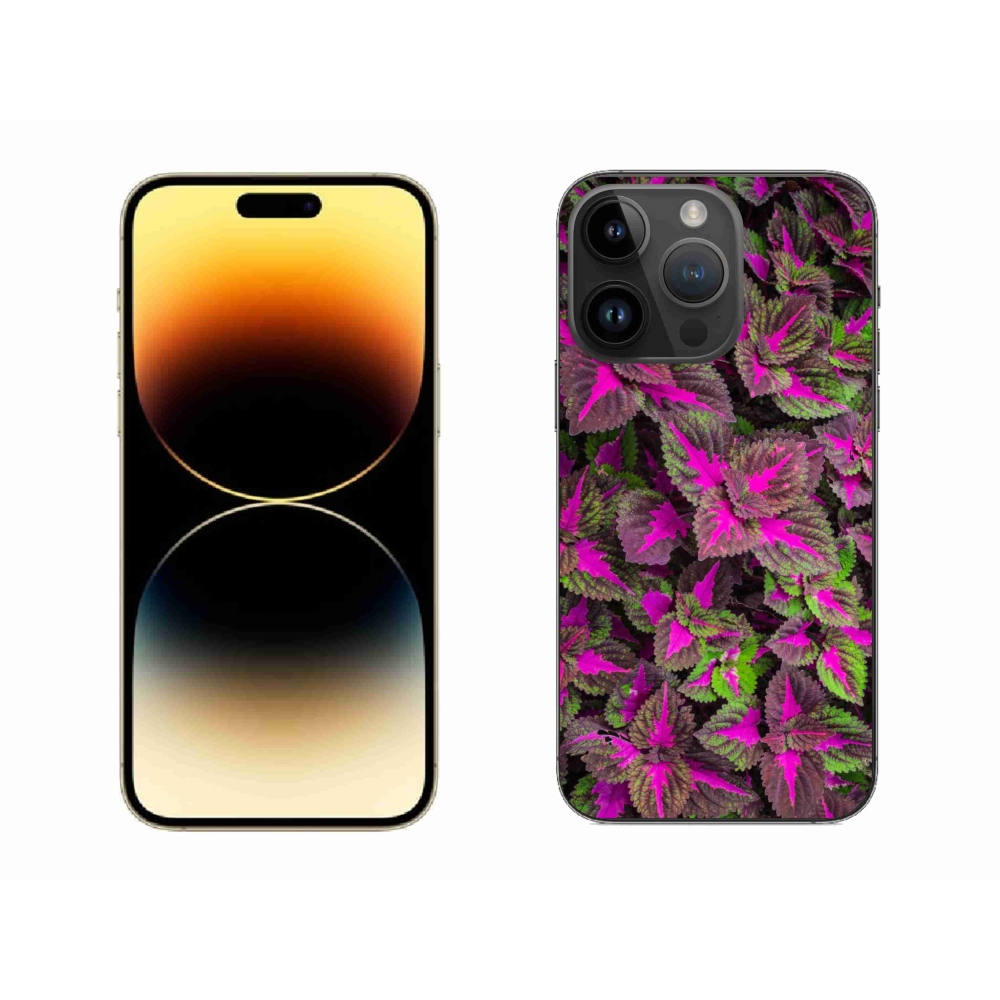 Gelový kryt mmCase na iPhone 14 Pro Max - květiny 10