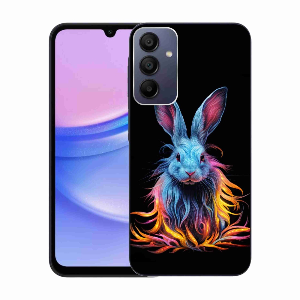 Gelový kryt mmCase na Samsung Galaxy A15 4G/5G - abstraktní zajíc