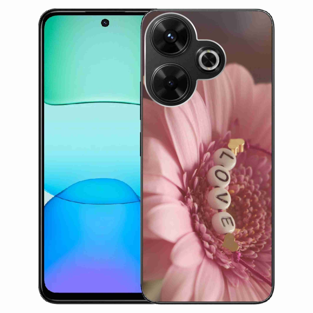 Gelový kryt mmCase na Xiaomi Redmi 13 4G/Poco M6 4G - přívěsek love