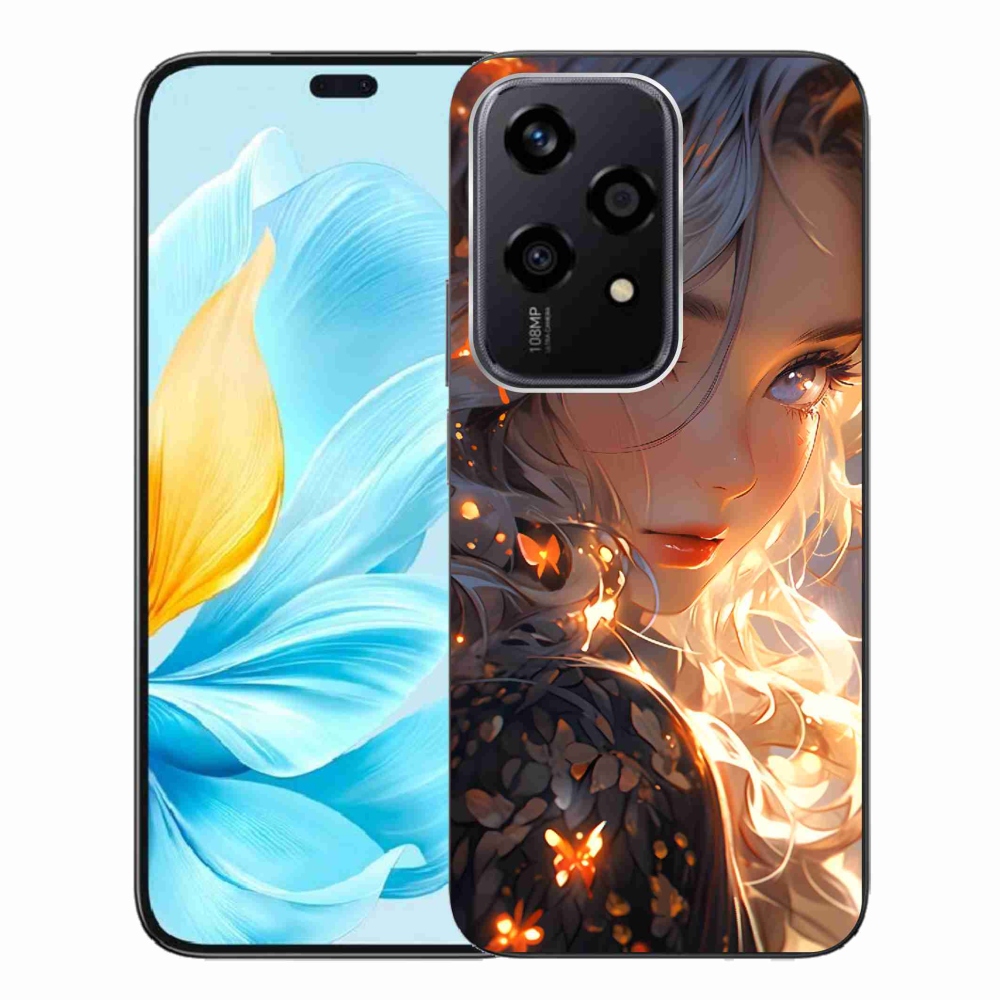 Gelový kryt mmCase na Honor 200 Lite 5G - dívka a motýli