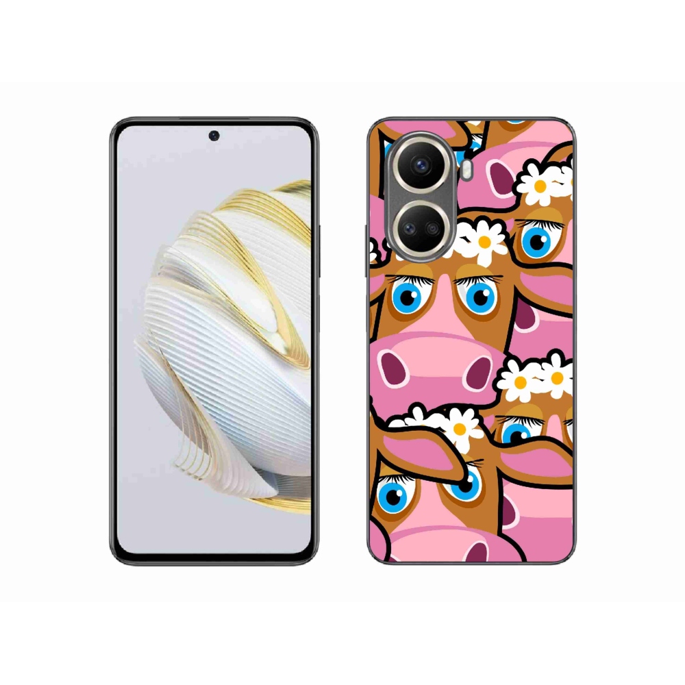 Gelový kryt mmCase na Huawei Nova 10 SE - kreslené kravičky