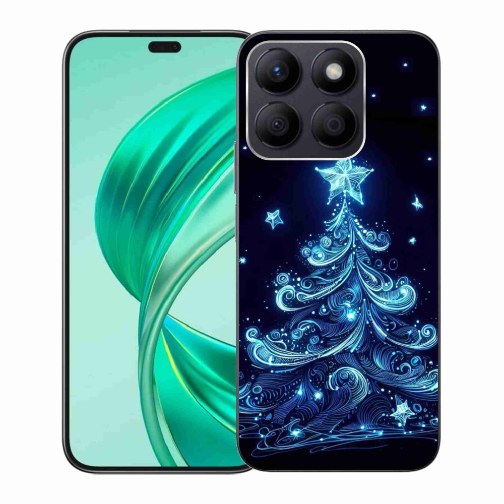 Gelový kryt mmCase na Honor X8b - neonový vánoční stromek 4