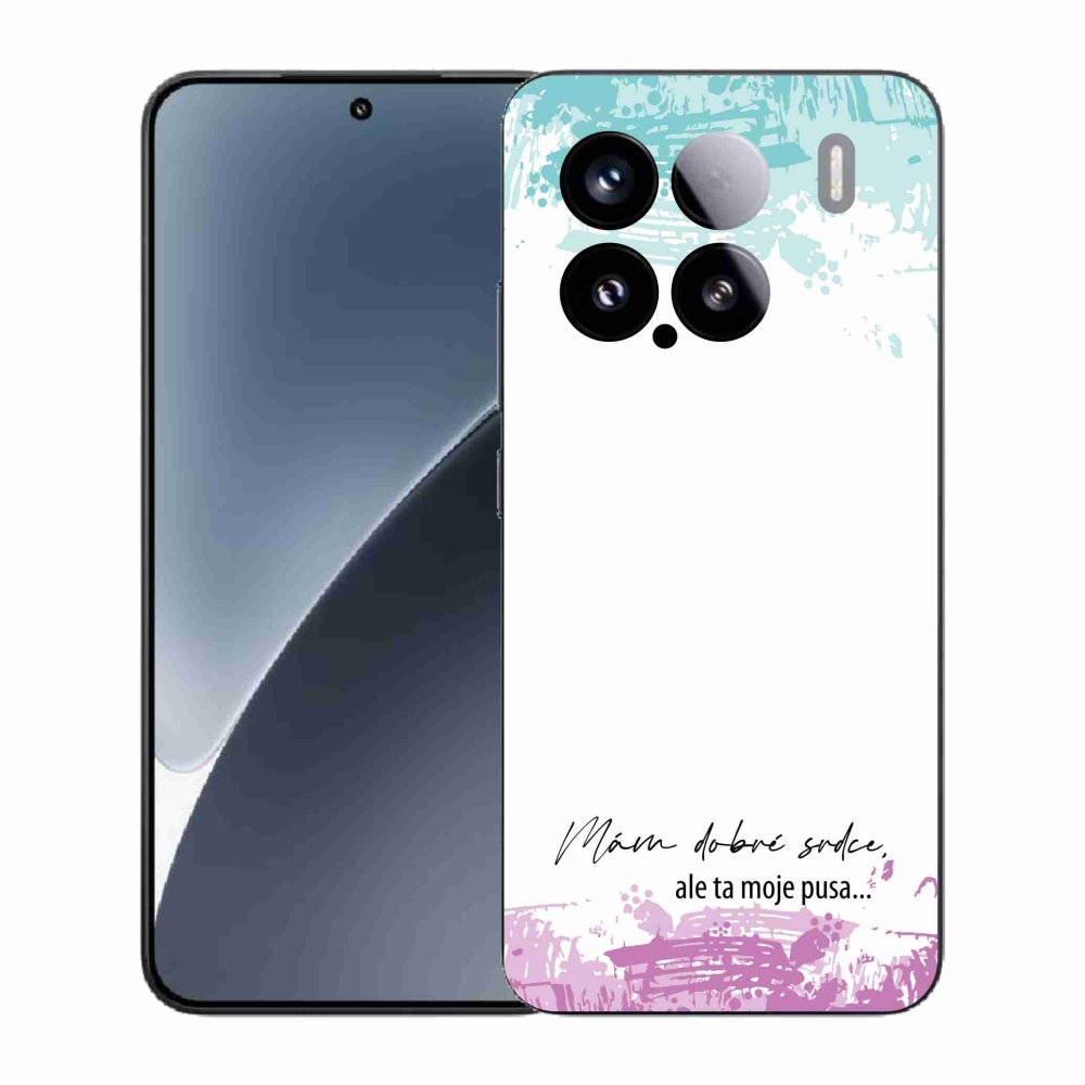 Gelový kryt mmCase na Xiaomi 15 - vtipný text 3 bílé pozadí
