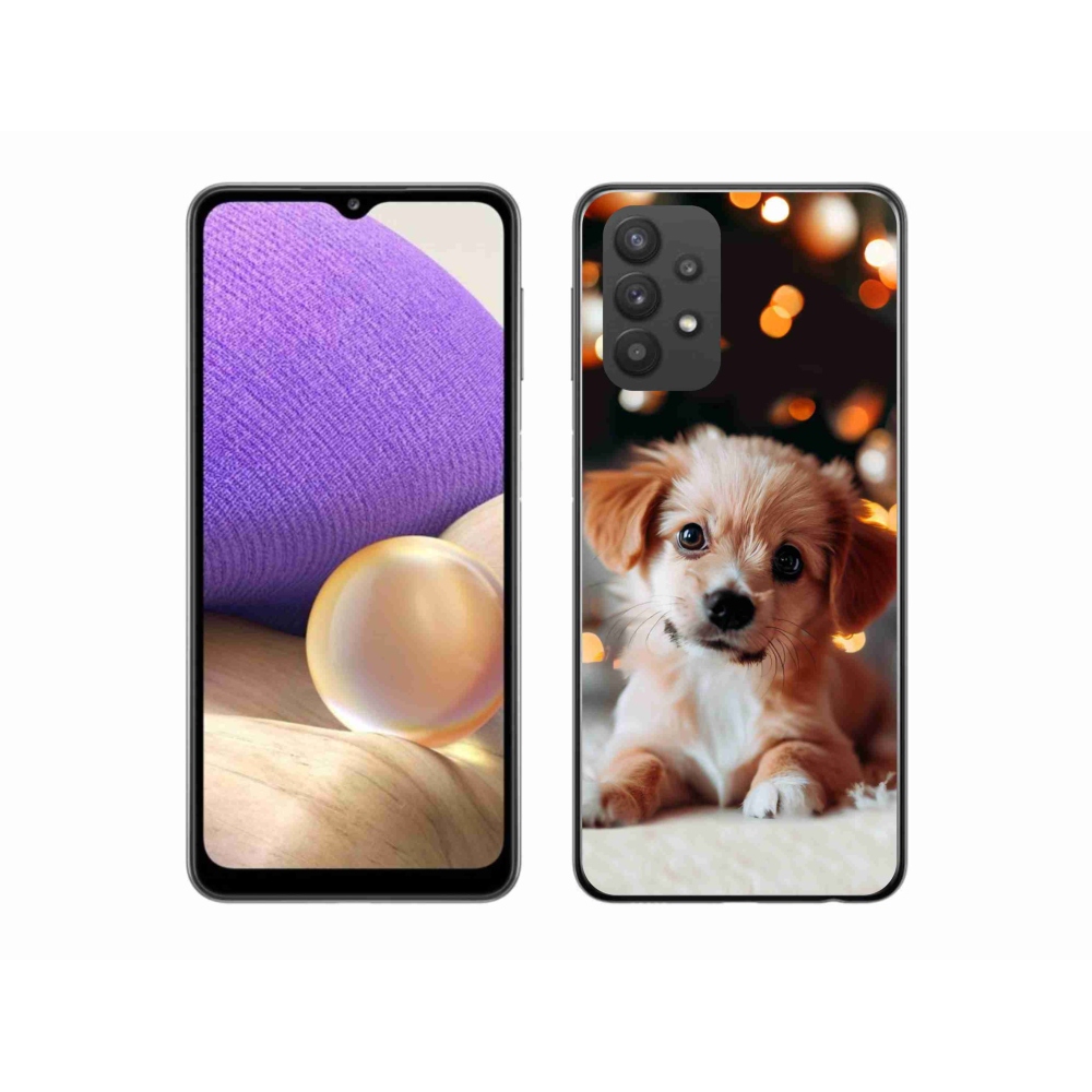 Gelový kryt mmCase na Samsung Galaxy A32 5G - štěňátko