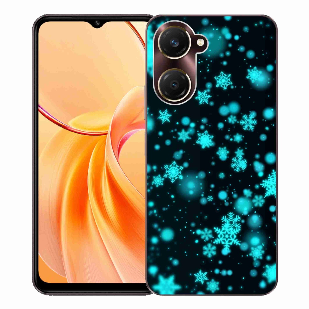 Gelový kryt mmCase na Vivo Y28s 5G - sněhové vločky 1