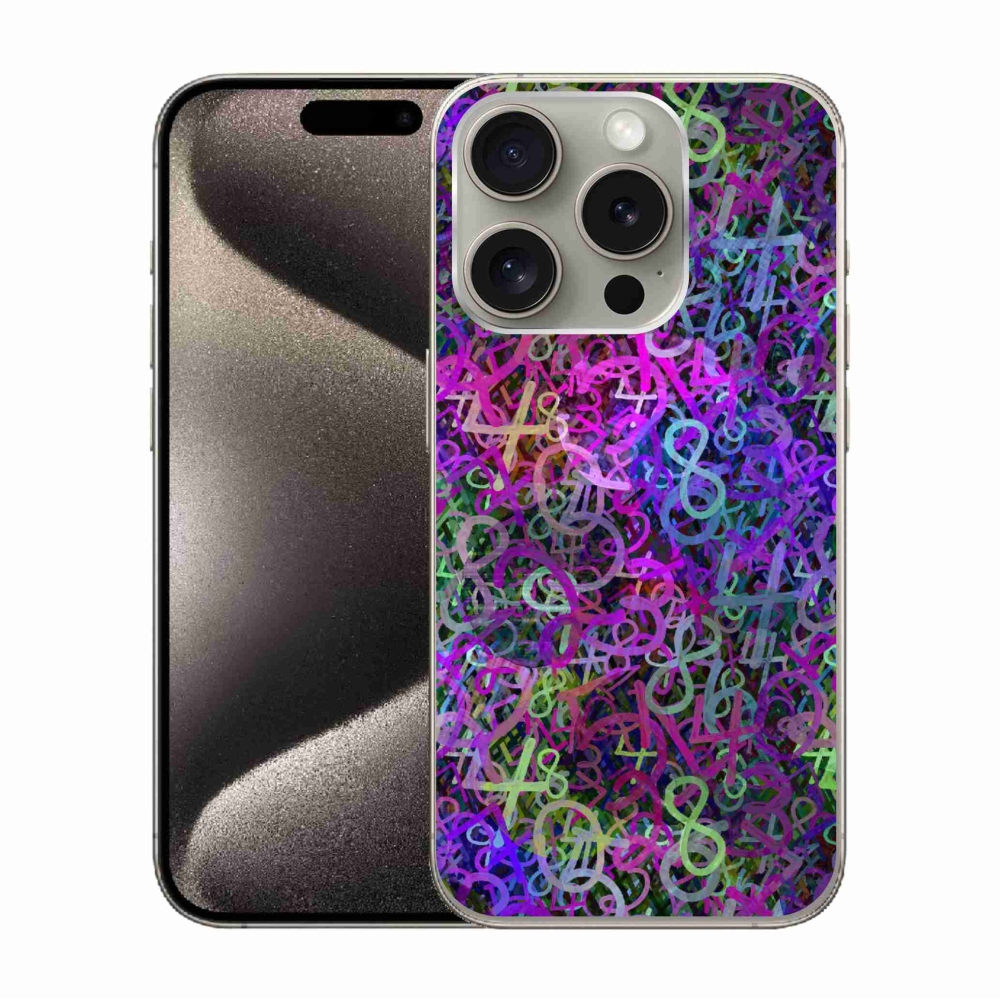 Gelový kryt mmCase na iPhone 15 Pro - abstraktní motiv 25