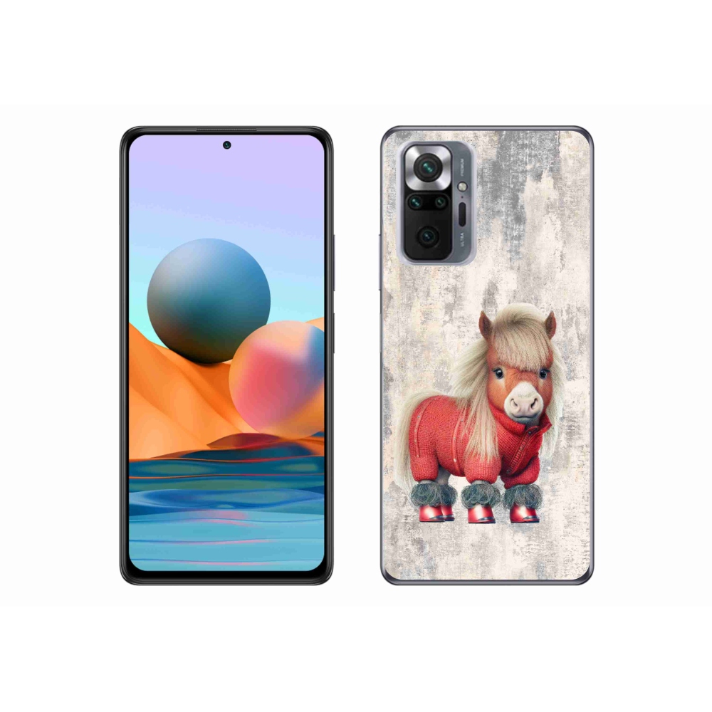Gelový kryt mmCase na Xiaomi Redmi Note 10 Pro - poník ve svetru