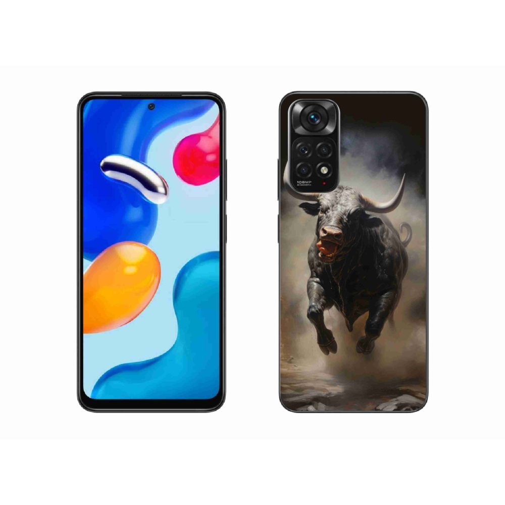 Gelový kryt mmCase na Xiaomi Redmi Note 11S 4G - rozzuřený býk