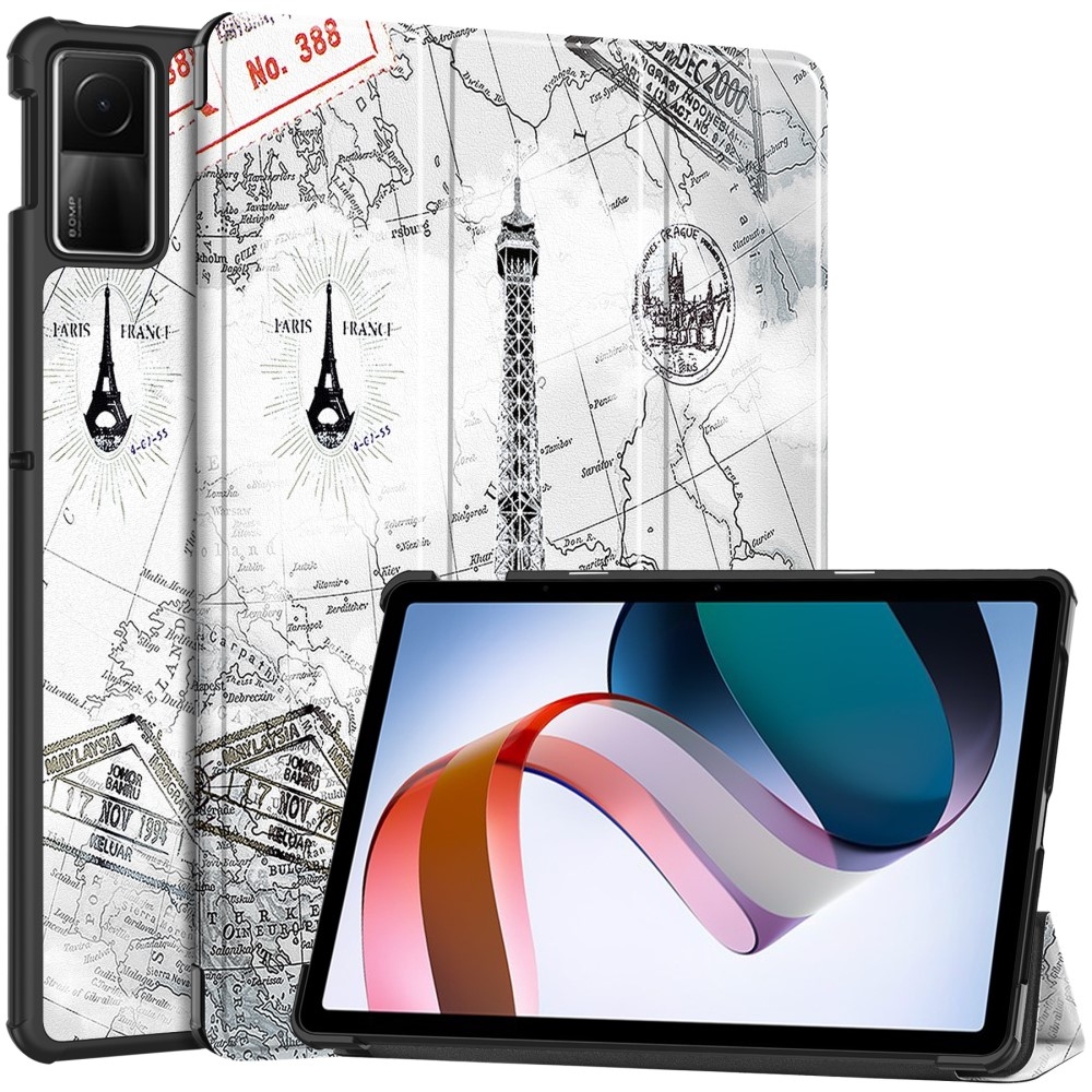 Print chytré zavírací pouzdro na Xiaomi Redmi Pad SE - Eiffelova věž