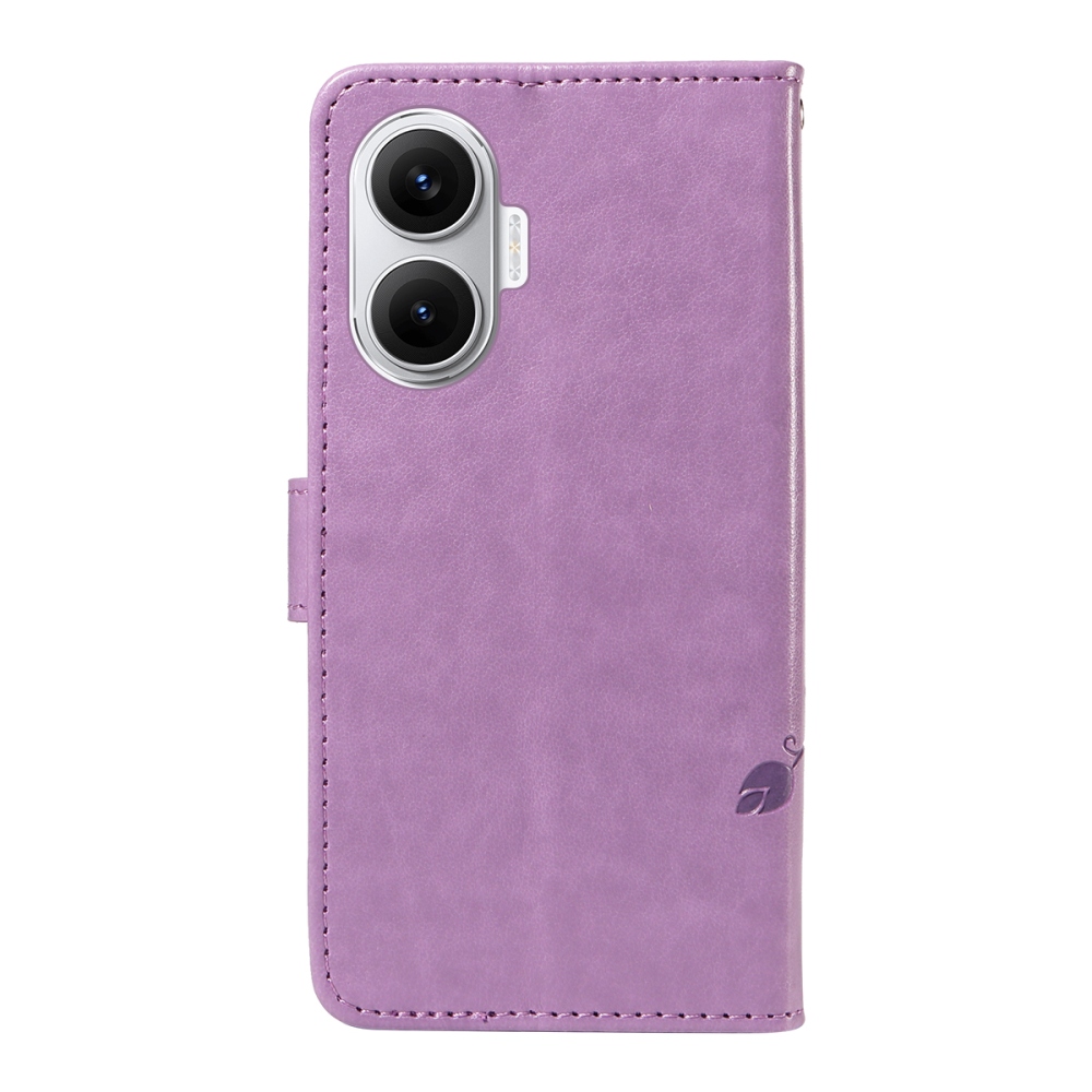 Flowers knížkové pouzdro na Xiaomi Poco F7 5G - světlefialové