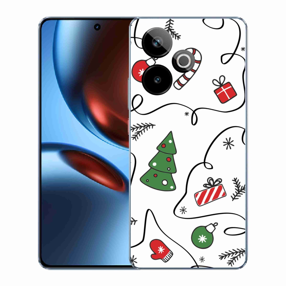 Gelový kryt mmCase na Realme GT 7 5G/GT 7T 5G - vánoční motivy