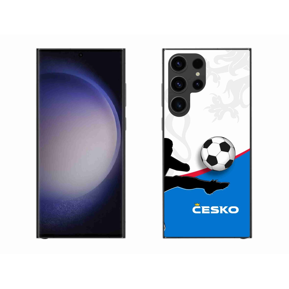 Gelový kryt mmCase na Samsung Galaxy S23 Ultra 5G - fotbal Česko 3