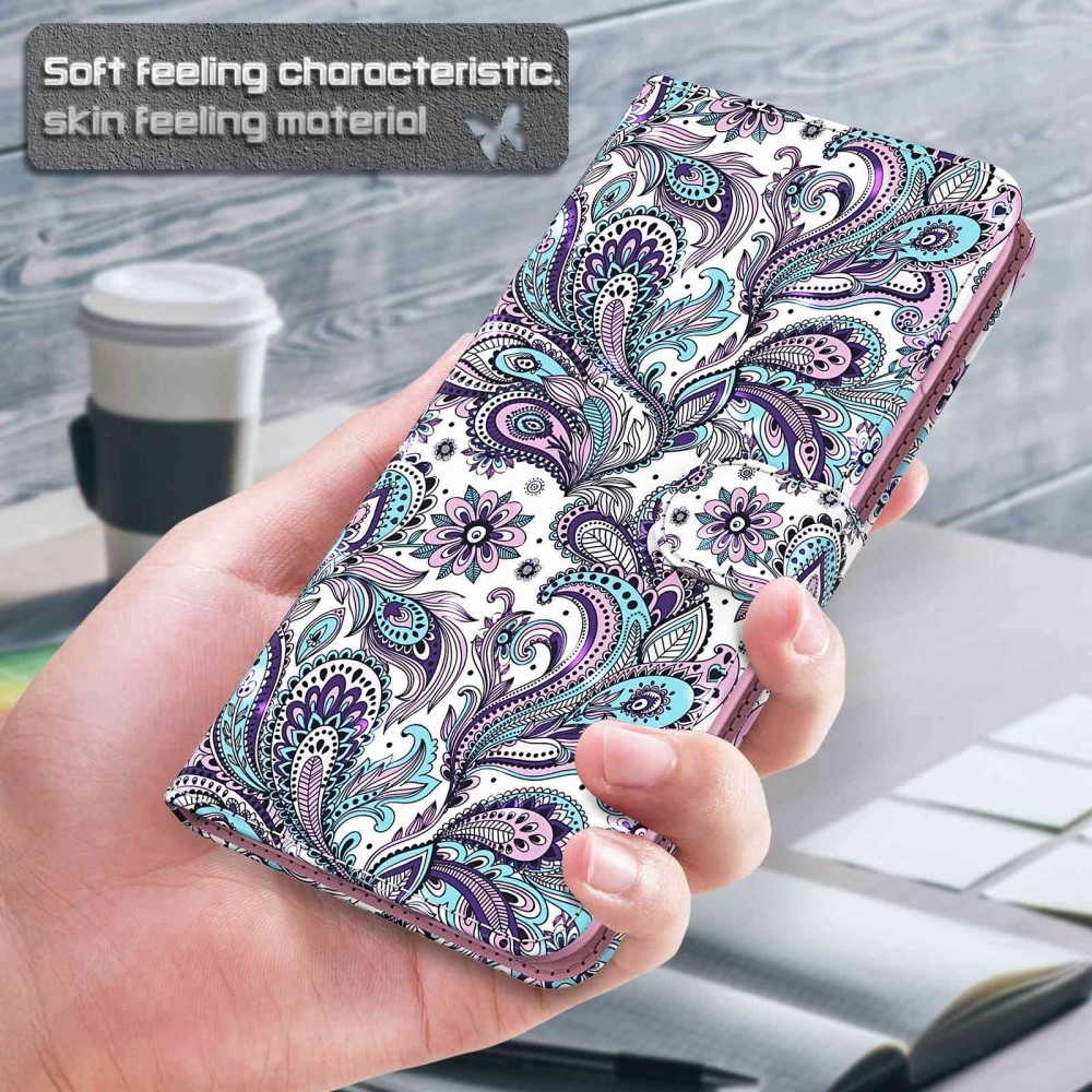 Print knížkové pouzdro na Samsung Galaxy A15 4G/5G - kašmírový vzor