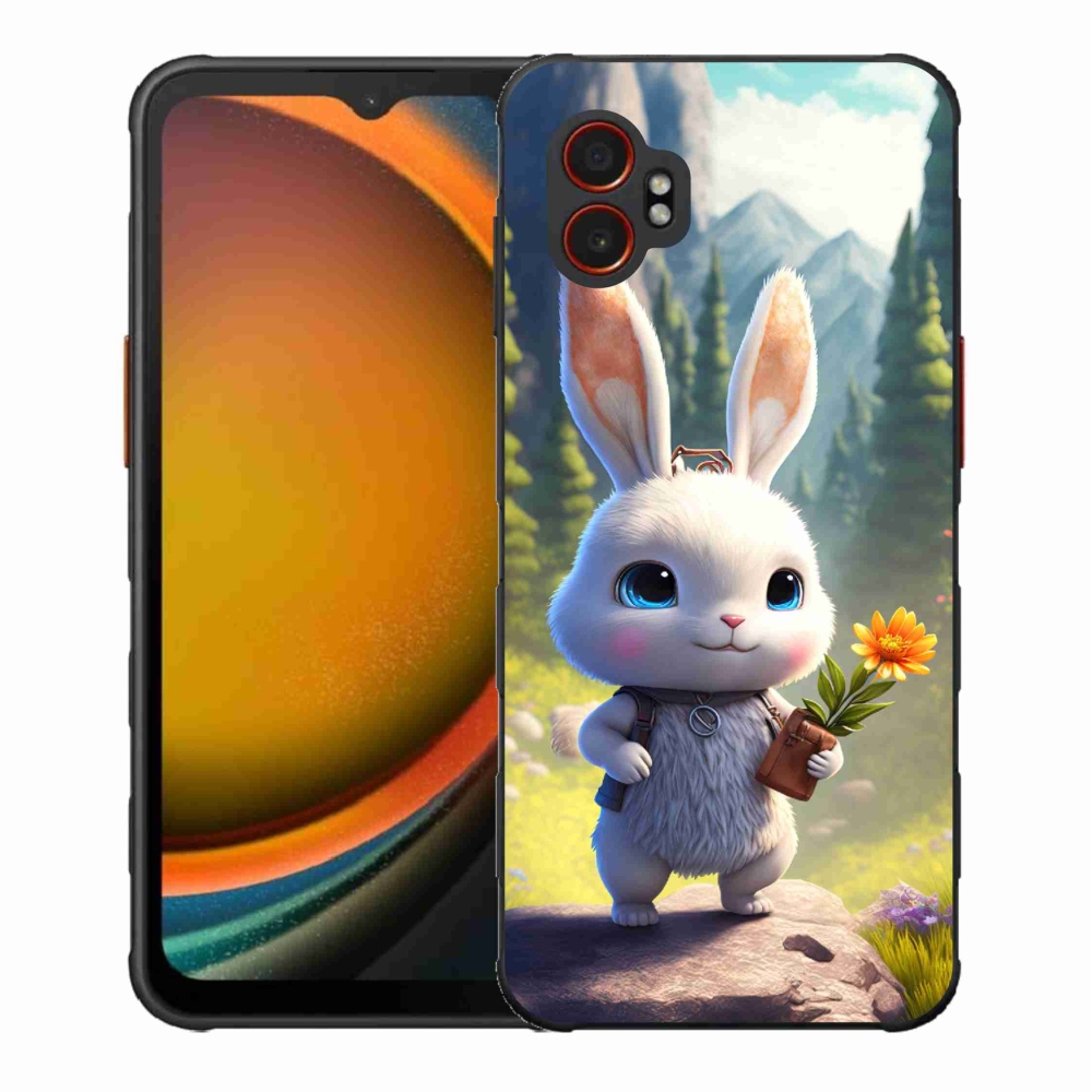 Gelový kryt mmCase na Samsung Galaxy Xcover 7 Pro - roztomilý králíček