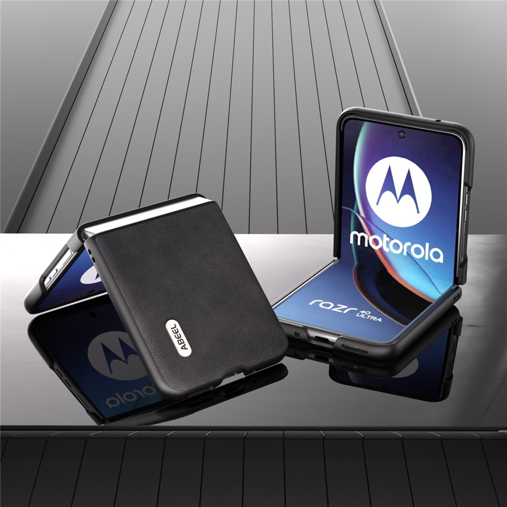 ABEEL plastový obal s pevnými zády na Motorola Razr 40 Ultra 5G - černý