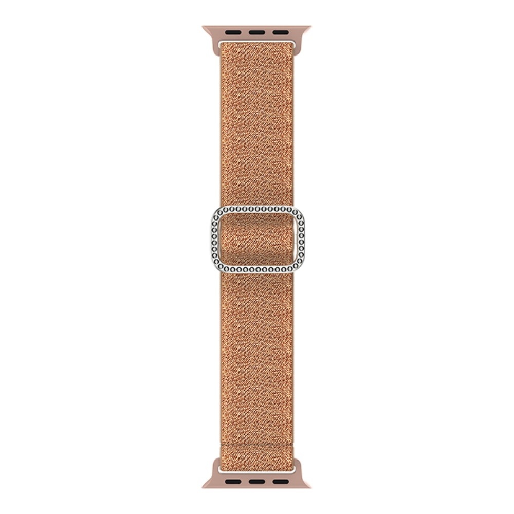Decor nylonový řemínek na Apple Watch Ultra/Ultra 2 49mm/SE/SE 2022/2023 44mm/9/8/7 45mm/6/5/4 44mm/3/2/1 42 mm - růžovozlatý