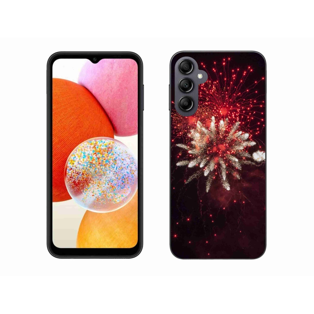 Gelový kryt mmCase na Samsung Galaxy A14 4G/5G - ohňostroj