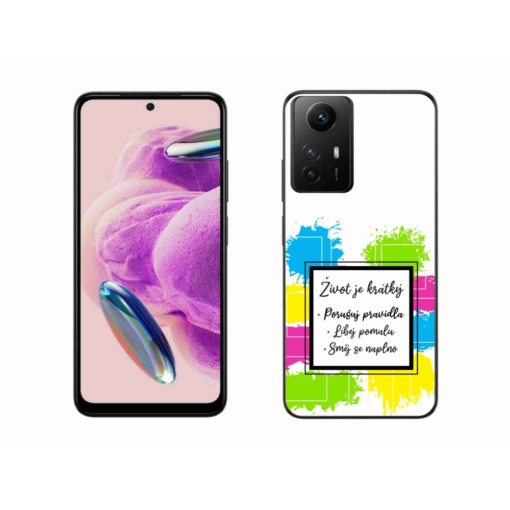 Gelový kryt mmCase na Xiaomi Redmi Note 12S - citát 5 bílé pozadí