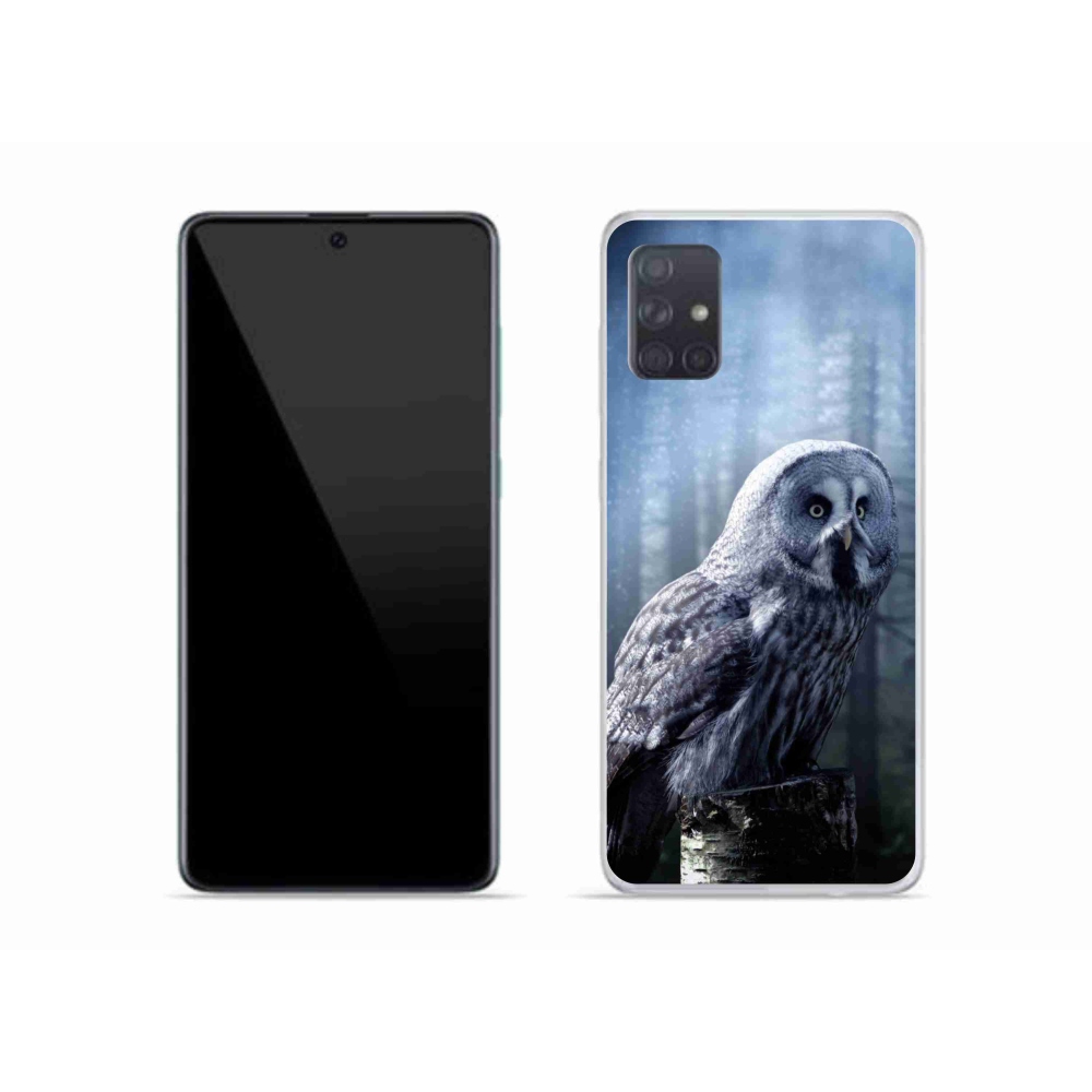 Gelový kryt mmCase na Samsung Galaxy A51 - sova