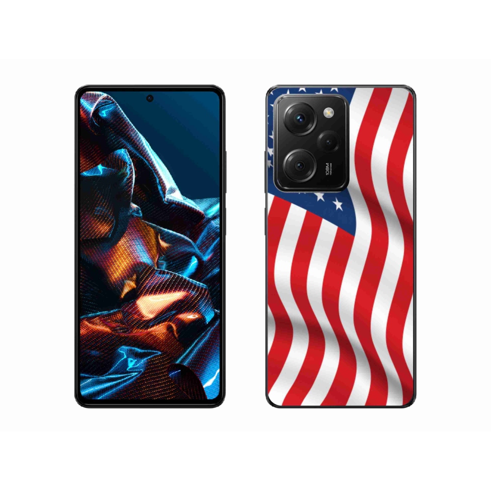 Gelový kryt mmCase na mobil Xiaomi Poco X5 Pro 5G - USA vlajka