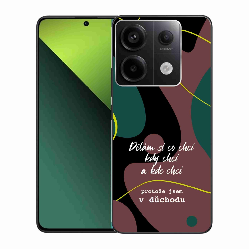 Gelový kryt mmCase na Xiaomi Redmi Note 13 Pro 5G/Poco X6 5G - vtipný text 10 černé pozadí