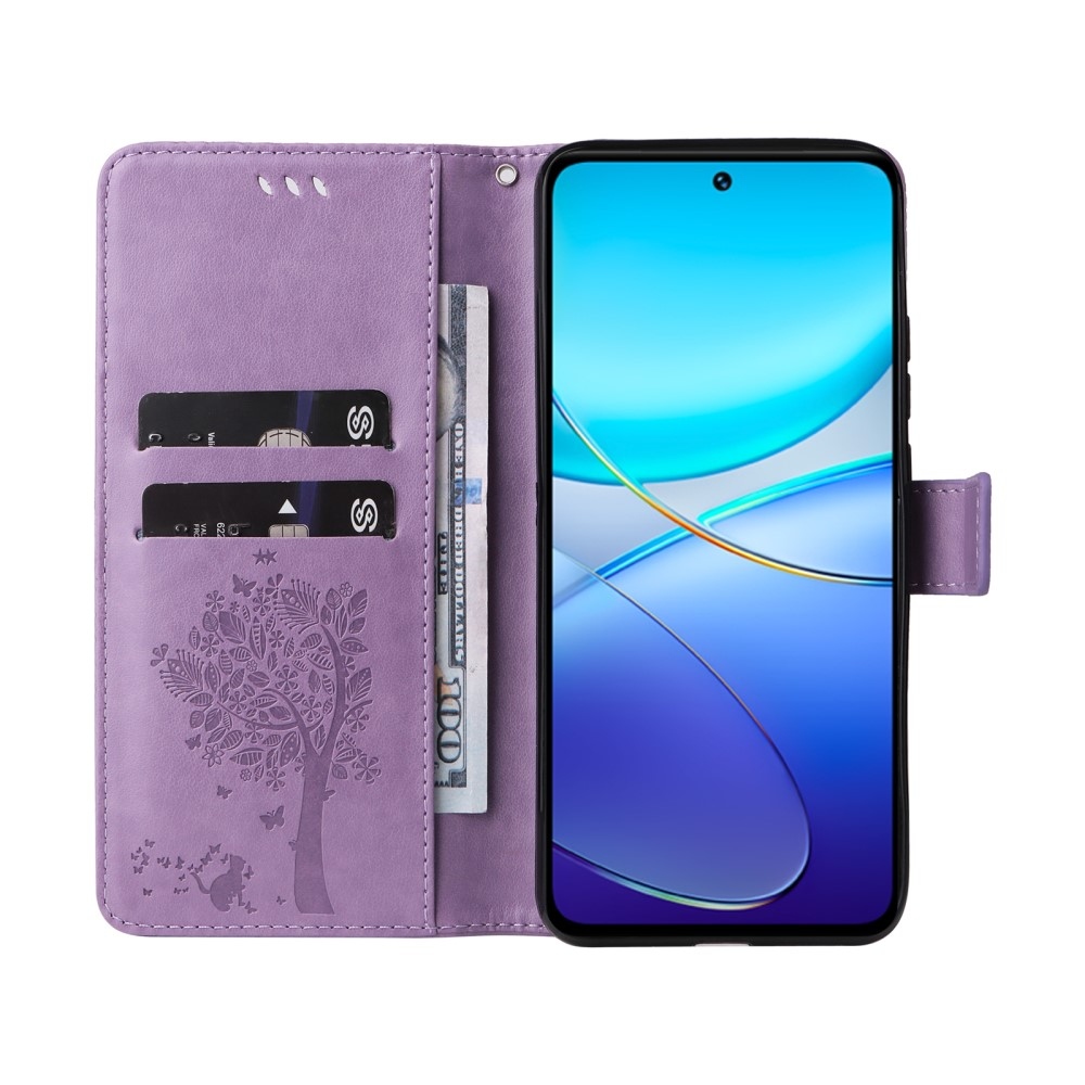 Tree knížkové pouzdro na Vivo V40 SE 4G/5G - světlefialové