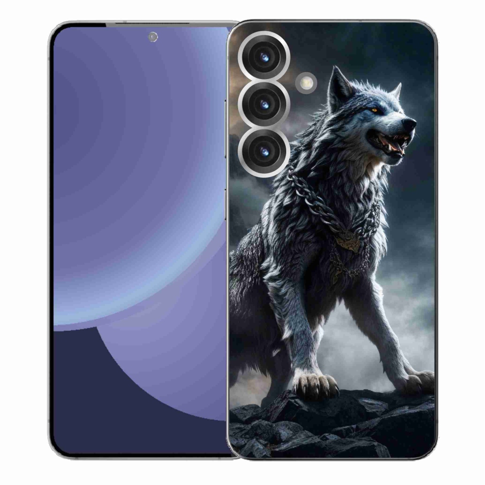 Gelový kryt mmCase na Samsung Galaxy S25+ - vlk 1