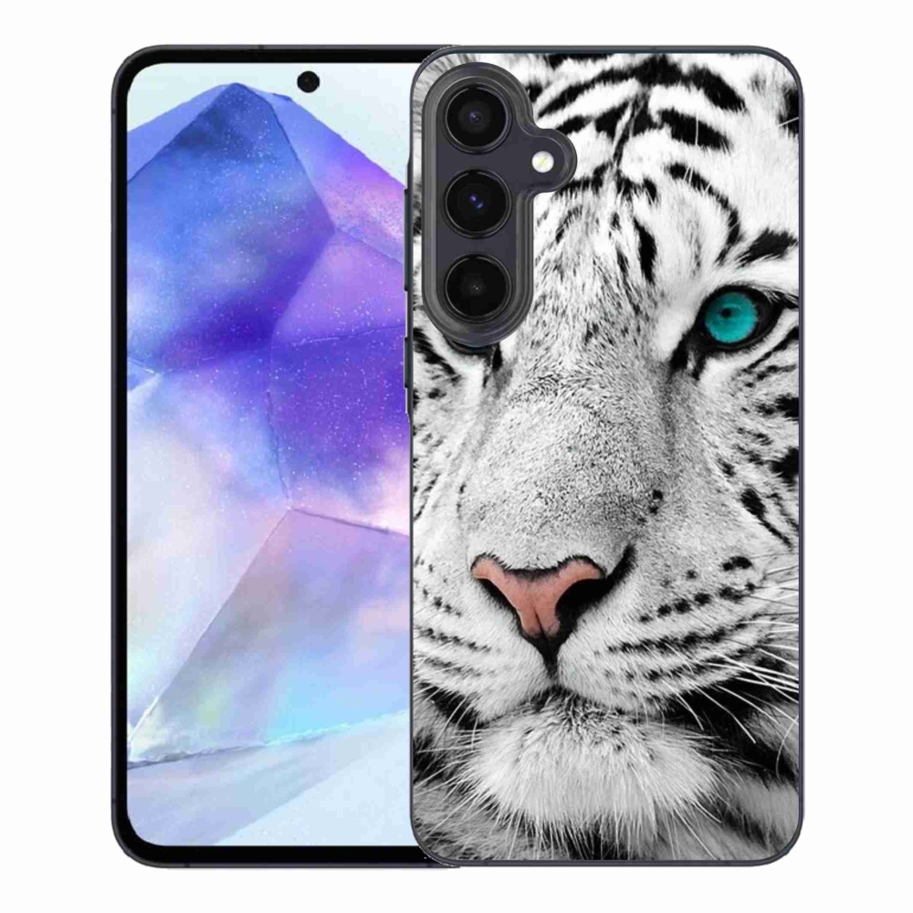 Gelový kryt mmCase na Samsung Galaxy A55 5G - bílý tygr