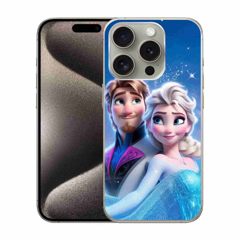 Gelový kryt mmCase na iPhone 15 Pro - ledové království 1
